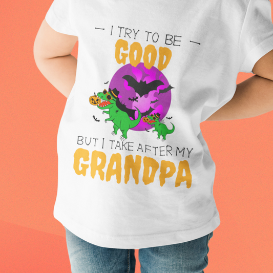 I Try to Be Good | Youth 5.3 oz 100% Cotton T-Shirt White