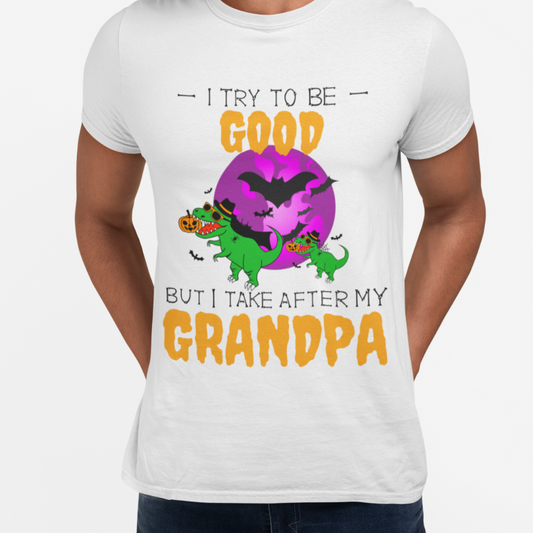 I Try to Be Good | Adult 5.3 oz. T-Shirt White