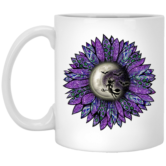 Witchy Sunflower | 11 oz. White Mug