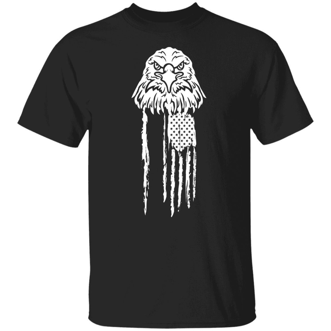 Distressed Eagle White | T-Shirt