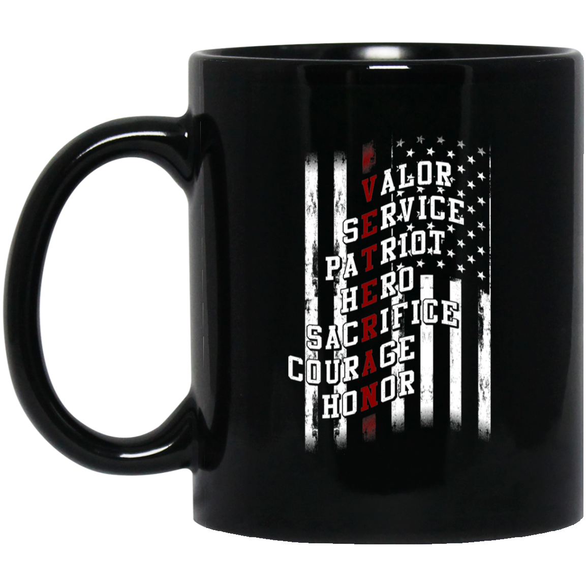 Veteran | 11 oz. Black Mug