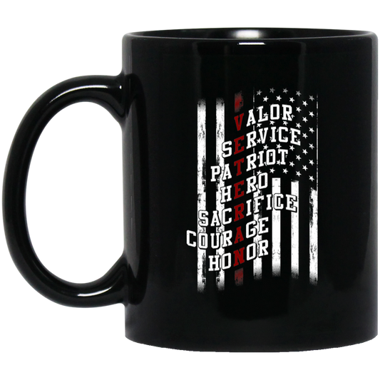 Veteran | 11 oz. Black Mug