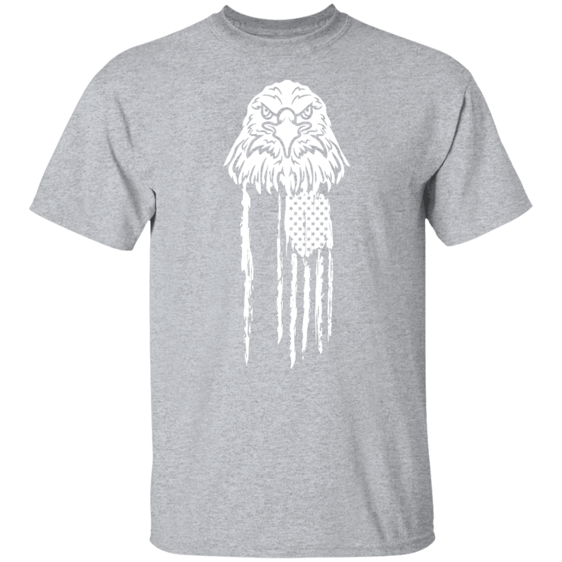 Distressed Eagle White | T-Shirt