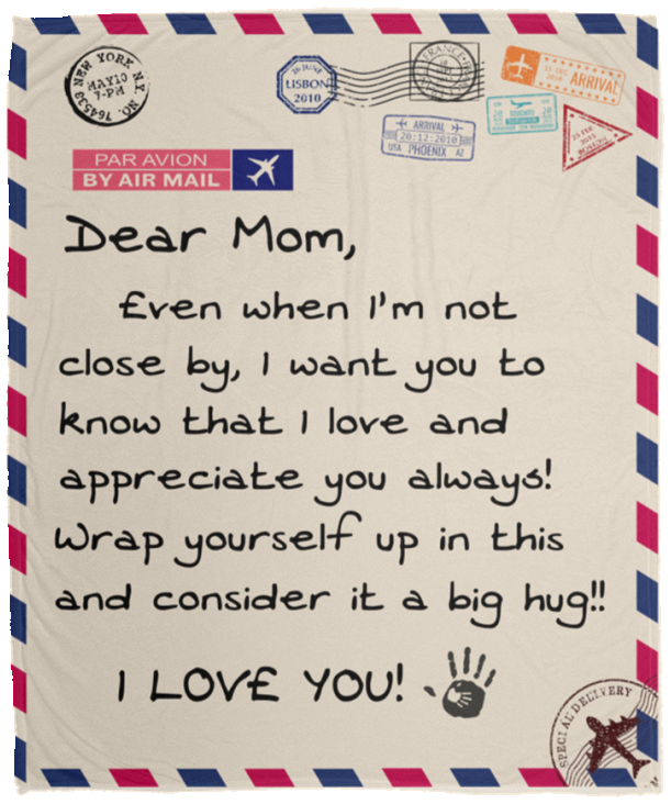 Dear Mom |Cozy Plush Fleece Blanket