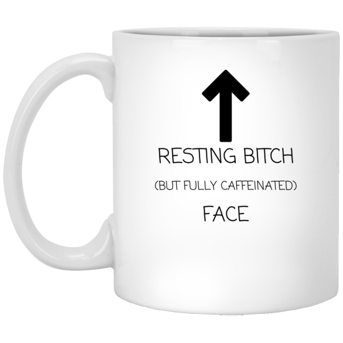 Fully Caffeinated | 11 oz White Mug