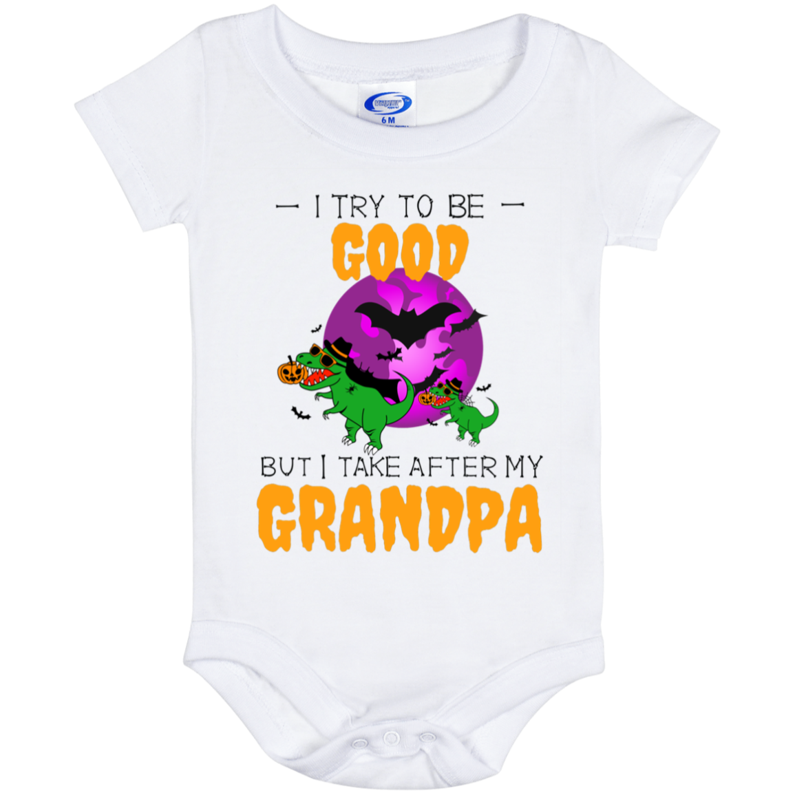 I Try to Be Good | Baby Onesie 6 Month