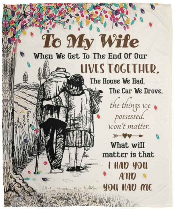 To My Wife, Our Lives | Cozy Plush Fleece Blanket
