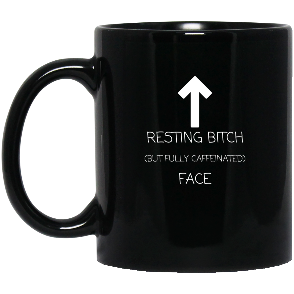Fully Caffeinated | 11 oz. Black Mug