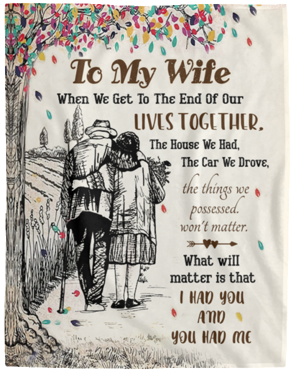 To My Wife, Our Lives | Cozy Plush Fleece Blanket