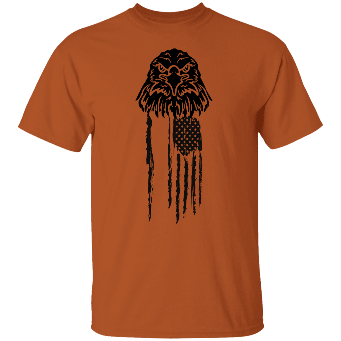Distressed Eagle Black | T-Shirt