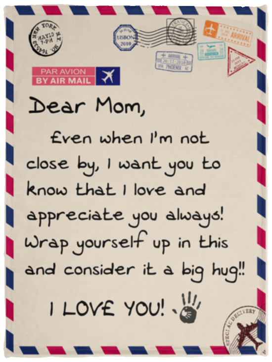 Dear Mom |Cozy Plush Fleece Blanket