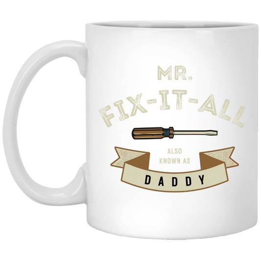 Mr. Fix It 11 oz. White Mug
