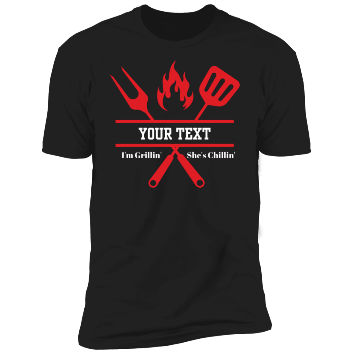Personalized I'm Grillin' Premium Short Sleeve T-Shirt