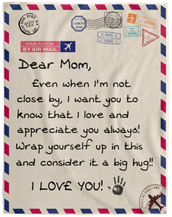 Dear Mom |Cozy Plush Fleece Blanket