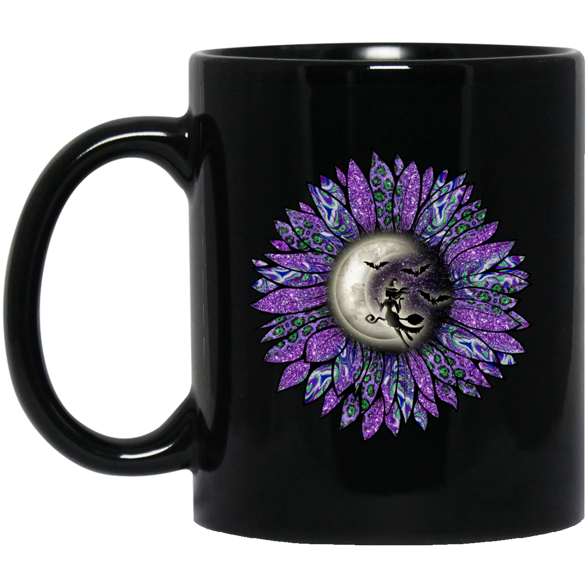 Witchy Sunflower |11 oz. Black Mug
