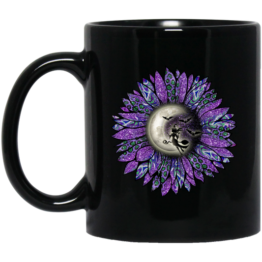 Witchy Sunflower |11 oz. Black Mug