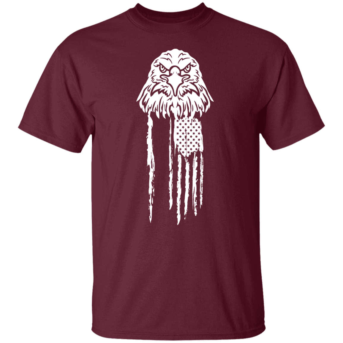 Distressed Eagle White | T-Shirt