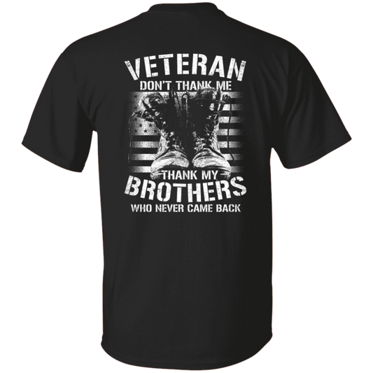 Don't Thank Me | 5.3 oz. T-Shirt Print on Back