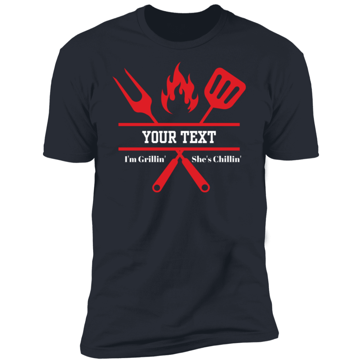 Personalized I'm Grillin' Premium Short Sleeve T-Shirt