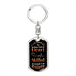 Cute Enough | Dog Tag Keychain