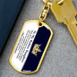 Straighten Your Crown Daughter | Dog Tag Keychain