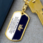 Straighten Your Crown Son | Dog Tag Keychain