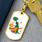 T Rex "Really?!?!" | Dog Tag Keychain