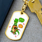 T Rex "Pull My Hair" | Dog Tag Keychain (V2)