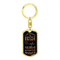 Cute Enough | Dog Tag Keychain