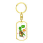 T Rex "Pull My Hair" | Dog Tag Keychain (V2)