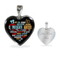 To My Wife-Never Forget That I Love You | Heart Pendant