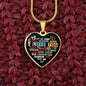 To My Wife-Never Forget That I Love You | Heart Pendant