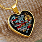To My Wife-Never Forget That I Love You | Heart Pendant