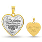 To My Daughter Love Mom | Keepsake Heart Necklace