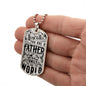 Father You Are the World | Dog Tag Necklace