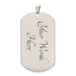 My Mom Watches My Back | Dog Tag Necklace