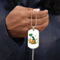 T Rex "I'm F@&%IN" Trying | Dog Tag Necklace