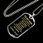 To My Son Always Remember Love Dad | Dog Tag