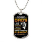 Fishing with Daughter | Dog Tag Necklace