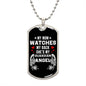 My Mom Watches My Back | Dog Tag Necklace