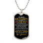 My Dear Grandson | Dog Tag Necklace