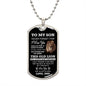 To My Son I Promise | Dog Tag Necklace