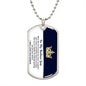 Straighten Your Crown Son | Dog Tag Necklace