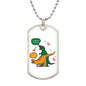 T Rex "I'm F@&%IN" Trying | Dog Tag Necklace