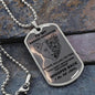 I Am The Storm | To My Daughter Dog Tag Necklace