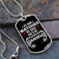 My Mom Watches My Back | Dog Tag Necklace