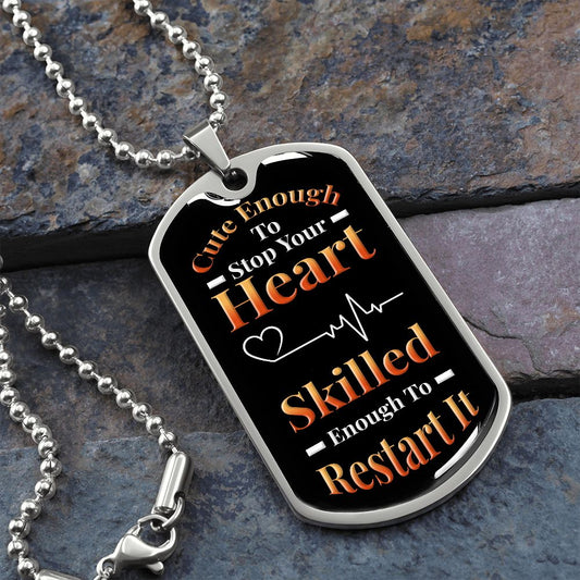 Cute Enough | Dog Tag Necklace