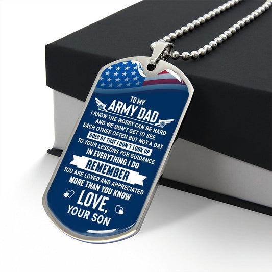Army Dad | Dog Tag Necklace