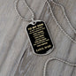 To My Son Always Remember Love Dad | Dog Tag