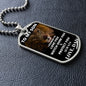 I Promise | To My Son Dog Tag White Letters
